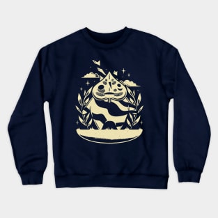 Leaf Mask Forest Spirit Crewneck Sweatshirt